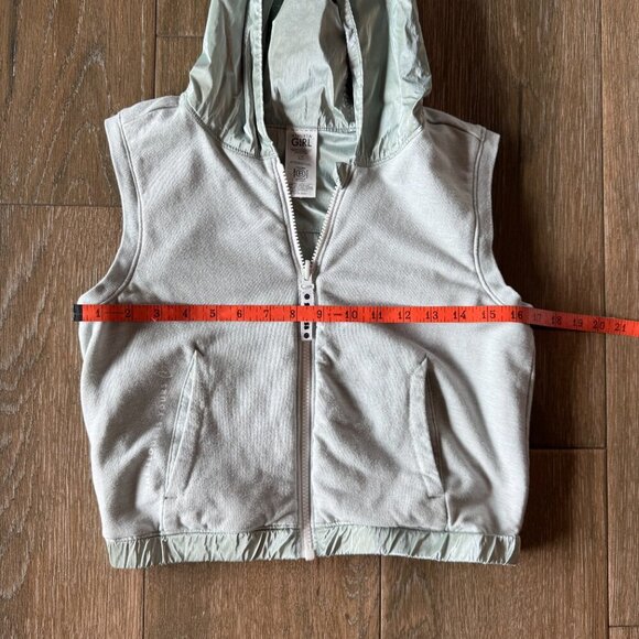 Athleta Girl Simone Biles mint green reversible vest size L/12 - Picture 3 of 10